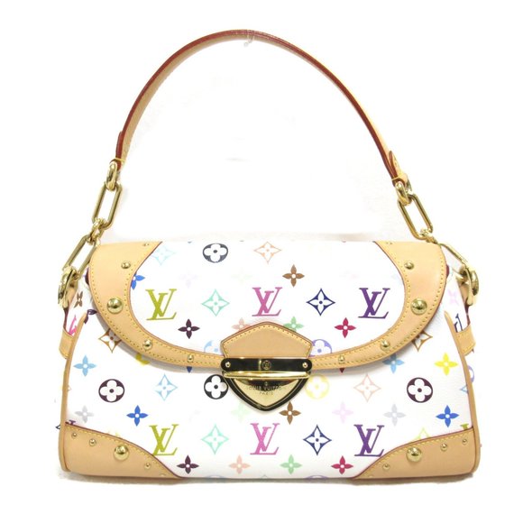 LOUIS VUITTON Handbags - LOUIS VUITTON Beverly MM One Shoulder Bag White Blanc Monogram Multicolore PV...